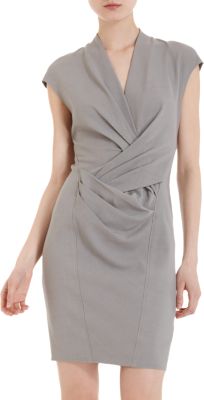 Helmut Lang Gathered Draped Dress