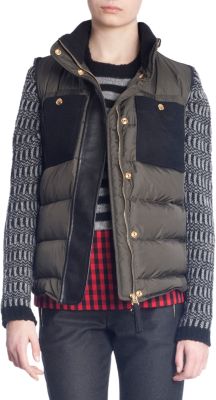Marni Contrast Pocket Puffy Vest
