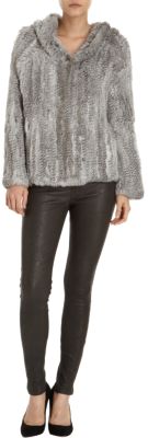 Elizabeth and James - Monica Fur Hoodie