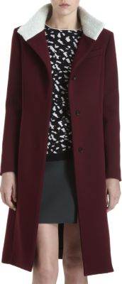 Pringle of Scotland Boucle Collar Slim Coat