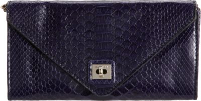 Zagliani - Glazed Python Easy Clutch