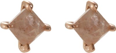 Eva Fehren Pink Diamond Pyramid Stud Earrings