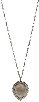 Eva Fehren Opaque Sapphire Auto Pendant Necklace
