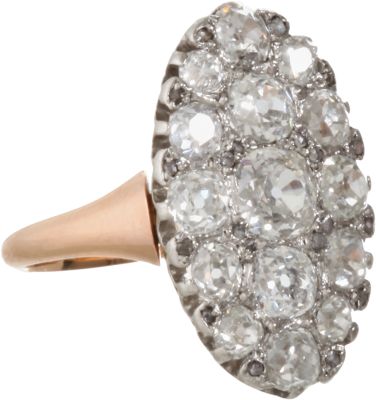 Olivia Collings Antique Jewelry - Old Cut Diamond Marquis Ring