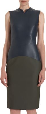 Cedric Charlier - Sleeveless Mini V-Neck Dress