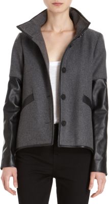 10 Crosby Derek Lam - Leather Inset Jacket