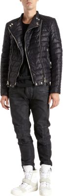 Balmain - Quilted Biker Jacket