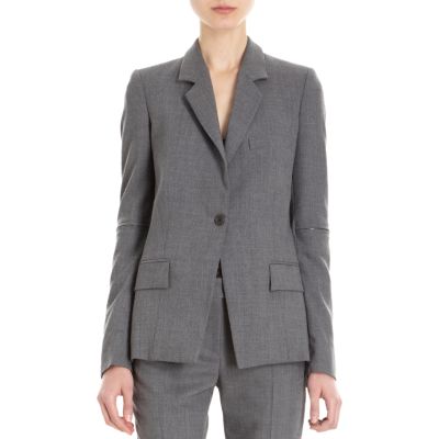 Alexandre Plokhov One-Button Zip Sleeve Blazer