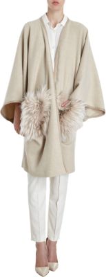 Kiton - Fur Accent Cape
