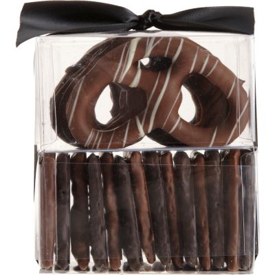 FREDS at Barneys New York Two Tier Tower: Chocolate-Covered Pretzels and Graham Crackers