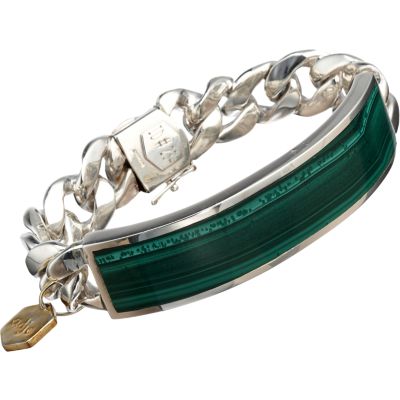 Ann Dexter-Jones Malachite Large ID Bracelet