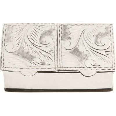 Ari D. Norman Engraved Rectangular Double Pillbox
