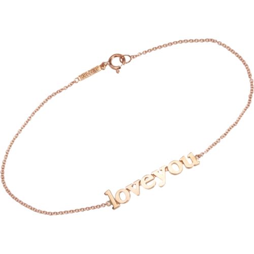 Jennifer Meyer Rose Gold 'Love You' Bracelet