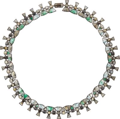 Nak Armstrong - Labradorite, Emerald, Grey Sapphire & Aquamarine Necklace