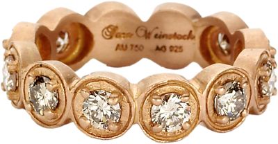 Sara Weinstock - Diamond & Rose Gold French Lace Ring