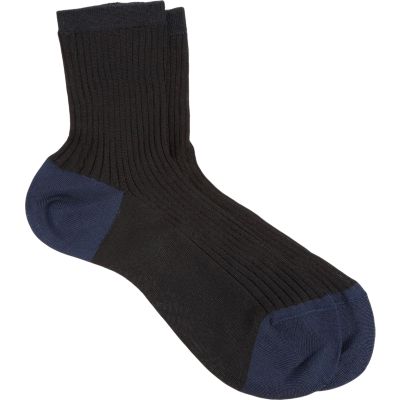 Maria La Rosa Contrast Ribbed Ankle Sock
