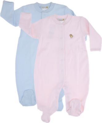 Barneys New York Solid Ribbed Footie