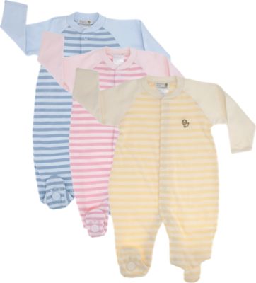 Barneys New York Baseball Striped Footie