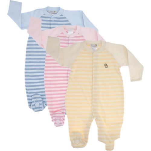 Barneys New York Baseball Striped Footie