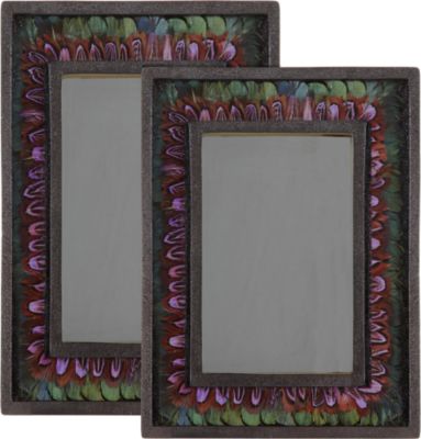 R & Y Augousti Shagreen Feather Frames