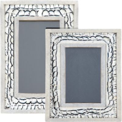 R & Y Augousti Shagreen Feather Frames