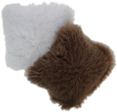 Adrienne Landau Small Mongolian Lamb Pillows