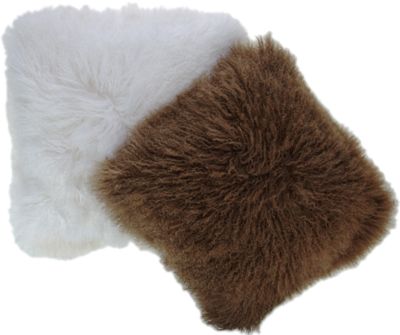 Adrienne Landau Large Mongolian Lamb Pillows