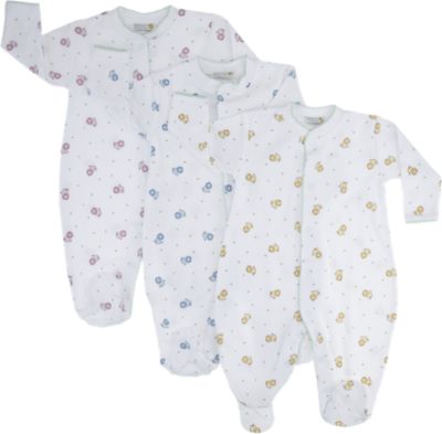 Barneys New York Long Sleeve Ribbed Footies