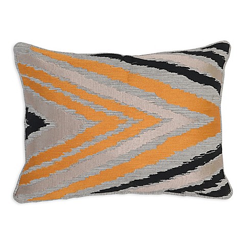 Villa Home Clive Oblong Throw Pillow in Orange/Black - Bed Bath & Beyond