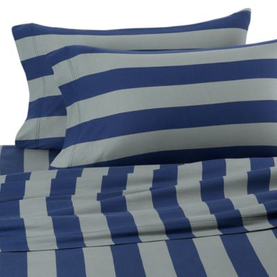 beech queen rugby knit jersey stripe pure sheet sheets