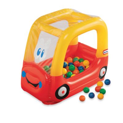 white inflatable ball pit
