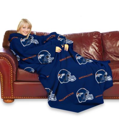 NFL Denver Broncos Comfy Throw™ Blanket with Sleeves - Bed ...