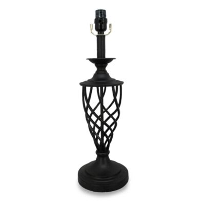 Mix and Match Scavo Rusted Steel Twisted Cage Table Lamp ...