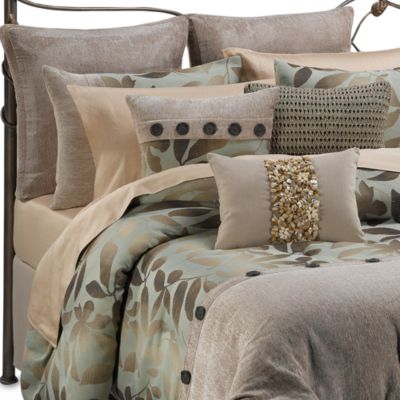 B.Smith Ombre Leaves Complete Bed Ensemble - Bed Bath & Beyond