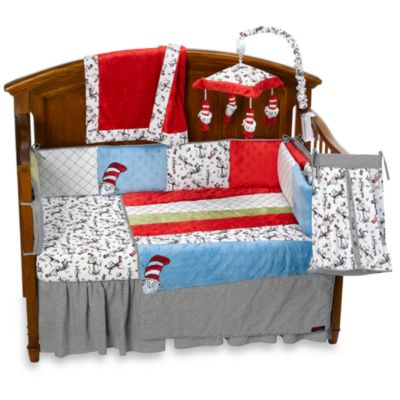 cat in the hat crib bedding set