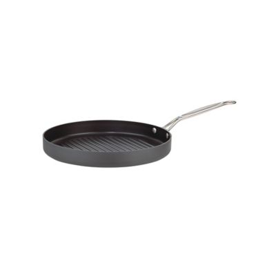  Cuisinart 630-30 Chef's Classic Nonstick Hard-Anodized 12-Inch  Round Grill Pan,Black: Home & Kitchen