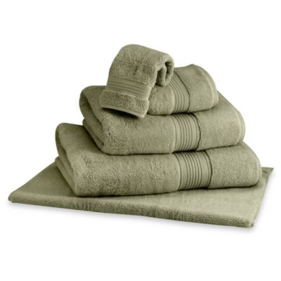 Elizabeth Arden The Spa Collection Sage Bath Towels, 100% Cotton - Bed ...