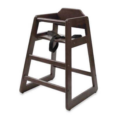 Lipper Wood High Chair - Espresso