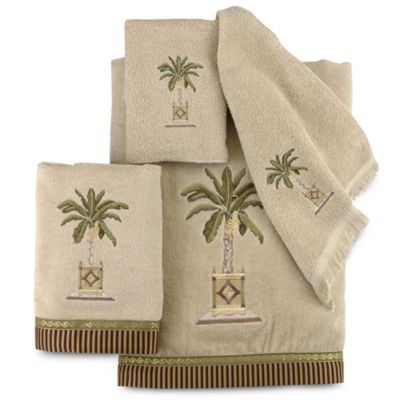 Avanti Banana Palm Bath Towel in Linen
