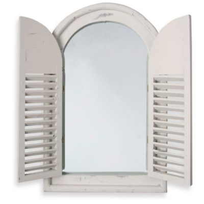 White Window Frame Mirror with French Doors - Bed Bath & Beyond