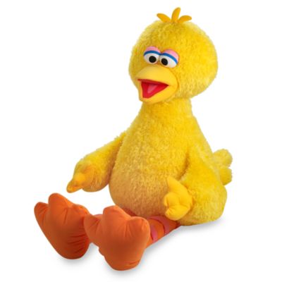 orange bird big feet plush