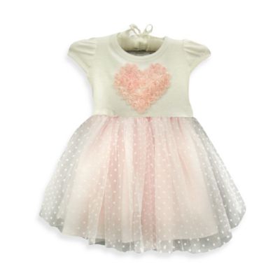 Virginia Pink Heart Dress - 24 Months