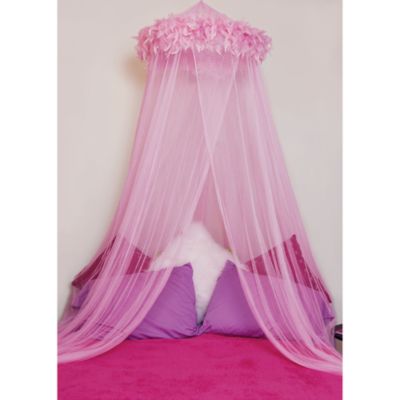 boa canopy give your bedroom a glamorous touch with this pink canopy ...