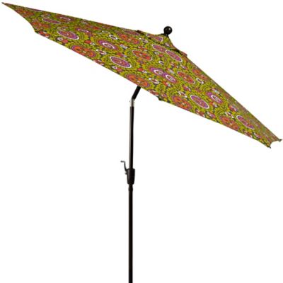 Foot Round Aluminum Umbrella in Suzanna Vines