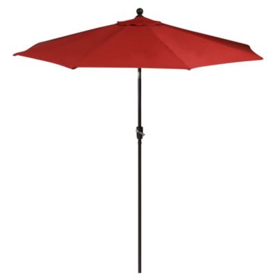 Aluminum 9-Foot Round Market Umbrella in Salsa