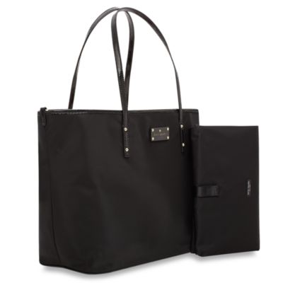 kate spade black nylon diaper bag