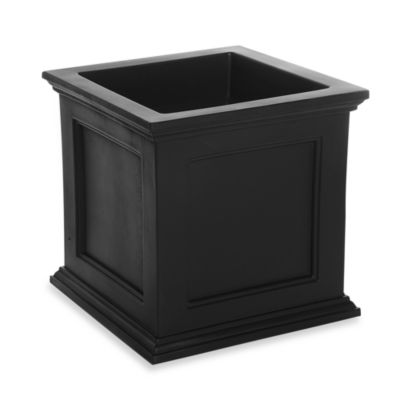 Mayne Fairfield 20-Inch x 20-Inch Patio Planter in Black