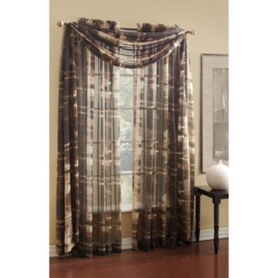 Camo Sheer Window Curtain Panel