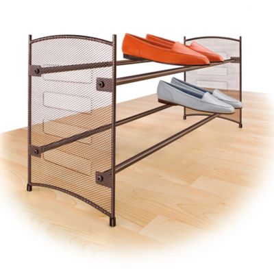 Buy Lynk Expandable Mesh Shoe Rack in Bronze from Bed Bath & Beyond