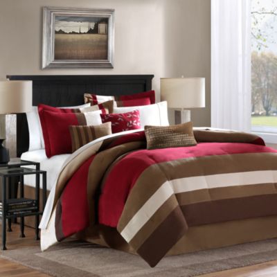 Buy Loreto 6-7 Piece Comforter Set in Red from Bed Bath & Beyond